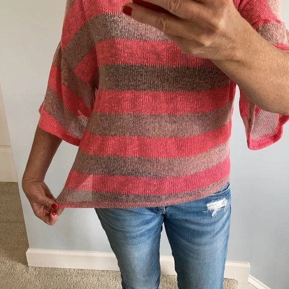 Striped Bell sleeve Sweater/Top - Picture 6 of 8